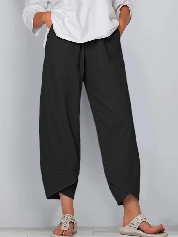Comfy Elastic Waist Summer Pants