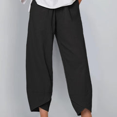 Comfy Elastic Waist Summer Pants
