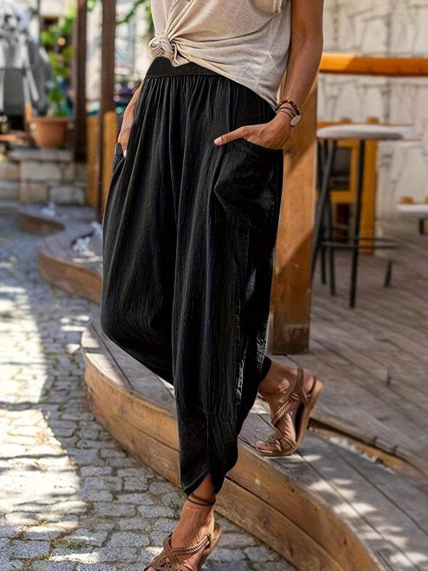 Casual High Waist Beach Comfy Pants For All Season