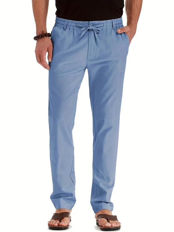 Men's Elastic Waist Business Casual Trousers