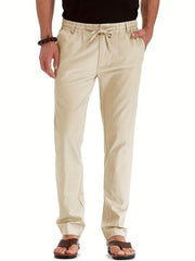 Men's Elastic Waist Business Casual Trousers