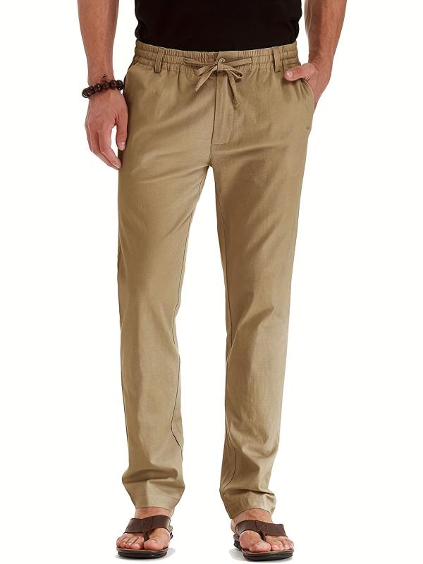 Men's Elastic Waist Business Casual Trousers