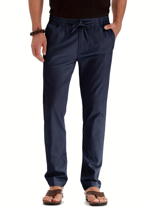 Men's Elastic Waist Business Casual Trousers