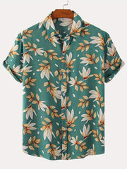 Men s Grey Short Sleeve Casual Shirt