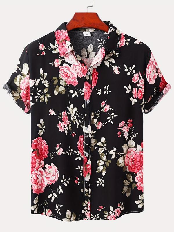 Men s Grey Short Sleeve Casual Shirt