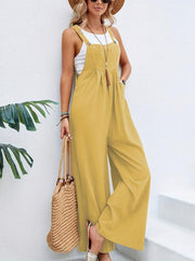 Boho Sleeveless Jumpsuit With Pockets