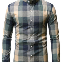 Men's Plaid Button Down Regular Fit Shirt