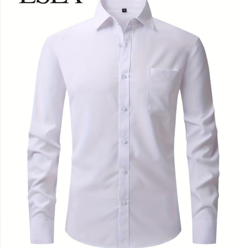 Multicolor Long Sleeve Button Down Men's Dress Shirt