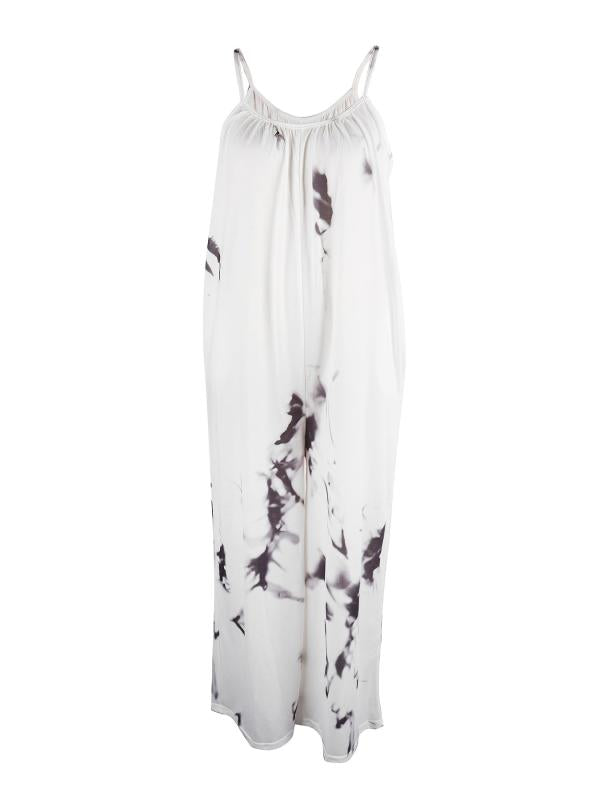 Boho Loose Tie Dye Cami Jumpsuit Wide Leg Romper