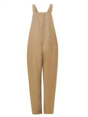 Dual Pockets Overall Jumpsuit Casual Solid Overall Jumpsuit