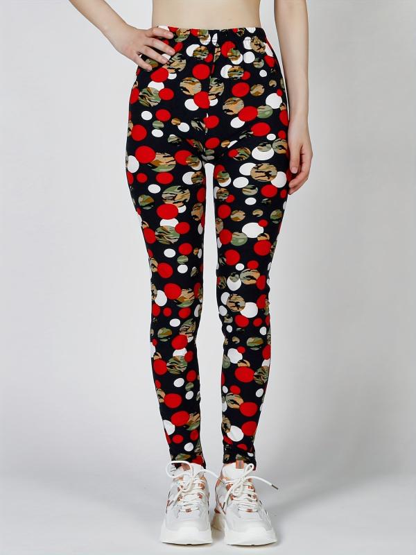 Camo Print High Waist Leggings for Women