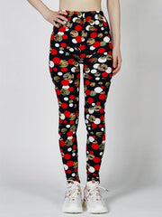 Camo Print High Waist Leggings for Women