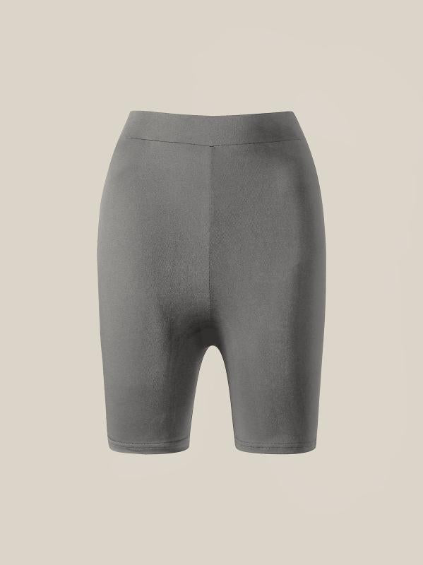 Sporty Skinny Biker Shorts Casual Stretchy High Waist Lifting Shorts