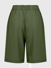 Drawstring Bermuda Shorts for Women