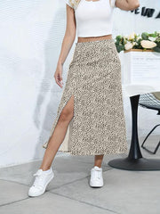Ditsy Floral Print Skirt High Waist Summer Skirt Women's Clothing