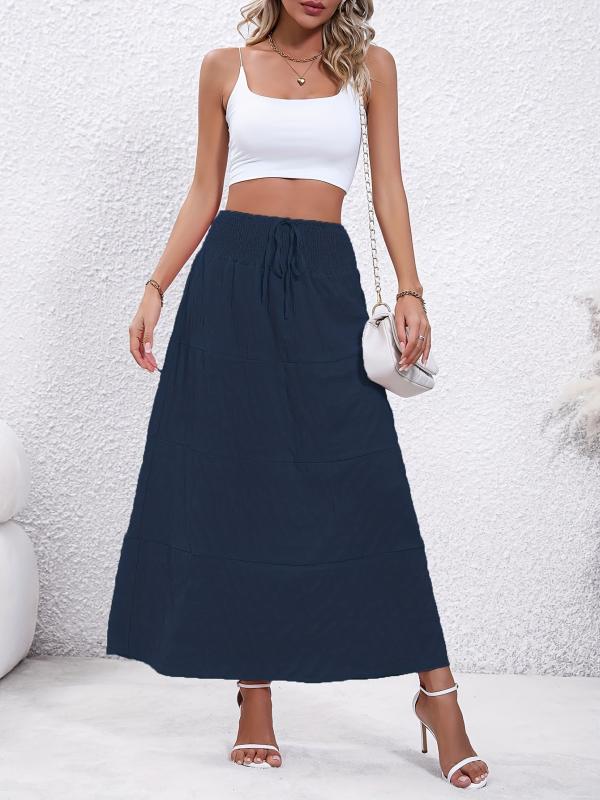 Casual Loose High Waist Skirt Women's Clothing