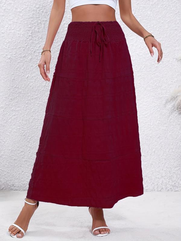 Casual Loose High Waist Skirt Women's Clothing