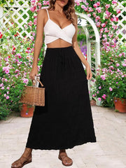 Casual Loose High Waist Skirt Women's Clothing