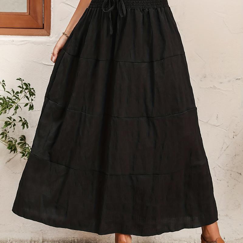 Casual Loose High Waist Skirt Women's Clothing