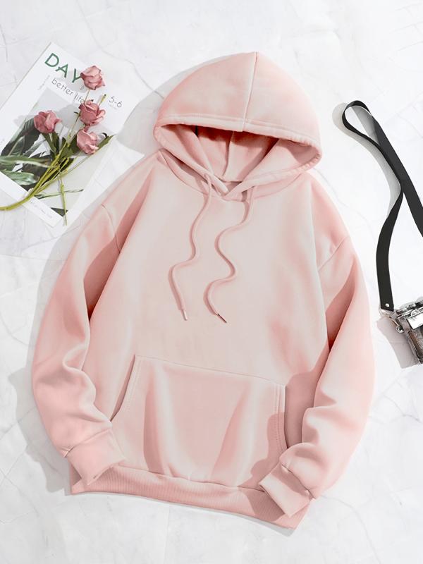 Drawstring Loose Hoodie Casual Hooded Sweatshirt