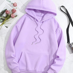 Drawstring Loose Hoodie Casual Hooded Sweatshirt