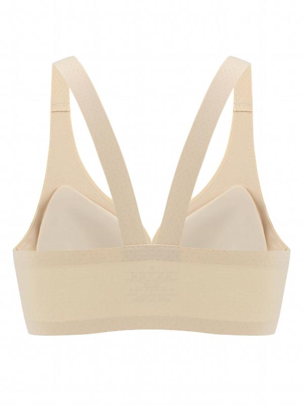 Front Open Button Full Coverage Bra Comfortable Seamless Push Up Intimates
