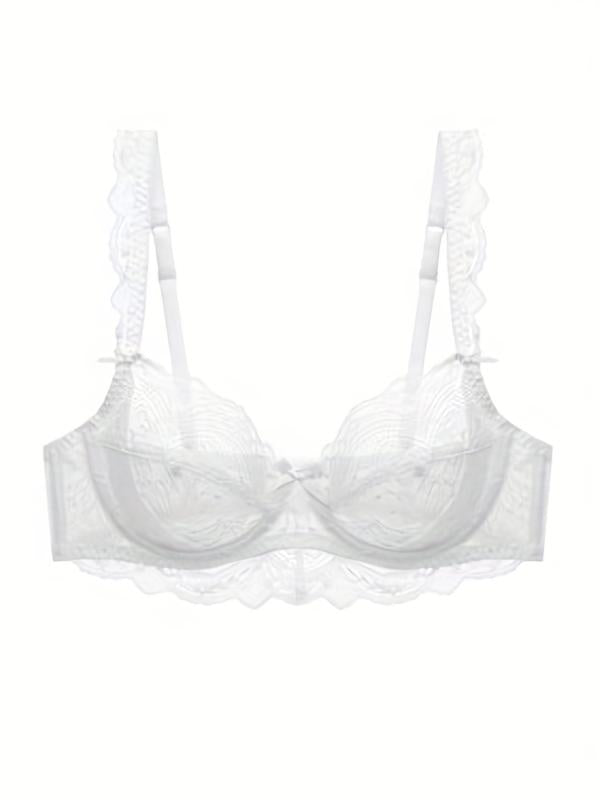 Lace Mesh Everyday Bras - Breathable & Preppy Style - Women's Lingerie