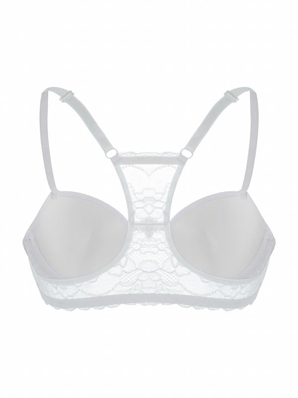 Front Buckle Lace Stitching Push Up Beauty Back Bra