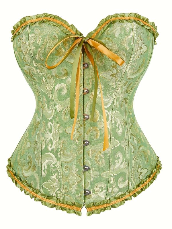 Strapless Corset Bustier Tummy Control Lace Up Body Shaper