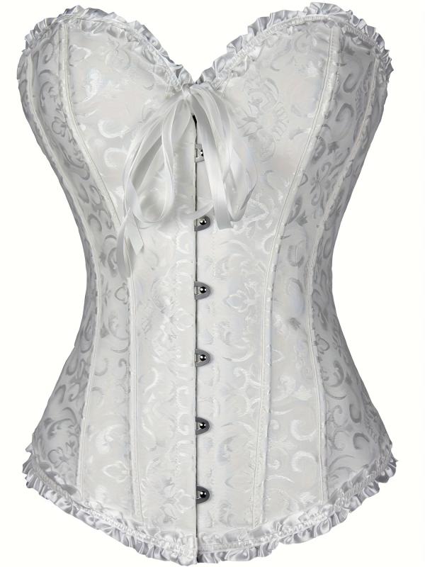 Strapless Corset Bustier Tummy Control Lace Up Body Shaper