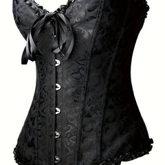 Strapless Corset Bustier Tummy Control Lace Up Body Shaper