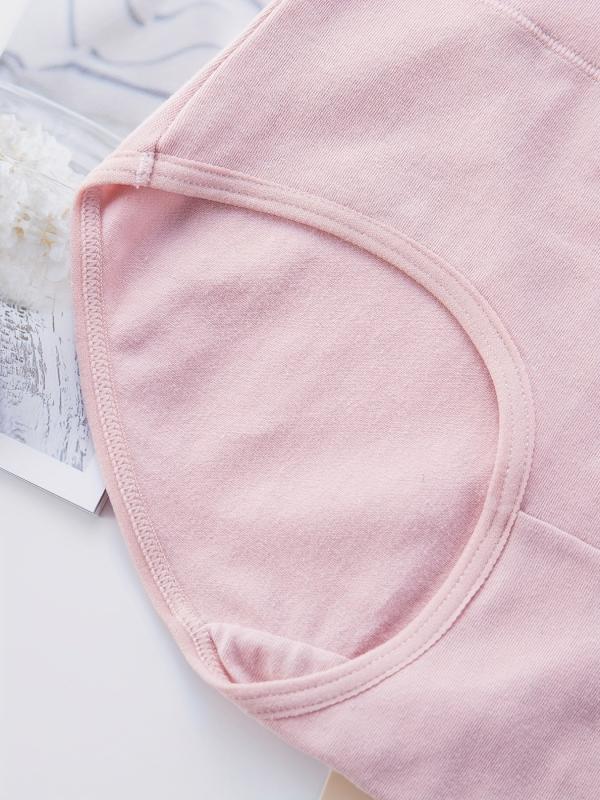 4pcs Soft Briefs High Waist Intimates Panties Women's Lingerie