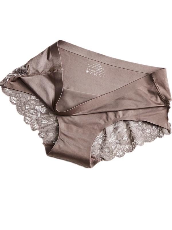 3pcs Lace Panty Satin Panty Smooth Soft Lingerie