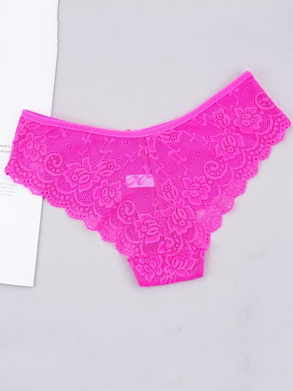 6 Pack Women's Lace Low Waist Panties