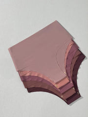 5pcs High Waist Seamless Mixed Panties Pack Women's Underwear