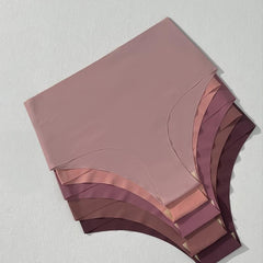 5pcs High Waist Seamless Mixed Panties Pack Women's Underwear