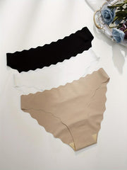 3 Seamless Hipster Panties Stretch Solid Underwear & Lingerie