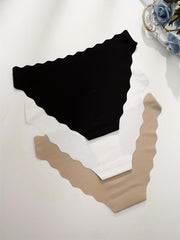 3 Seamless Hipster Panties Stretch Solid Underwear & Lingerie