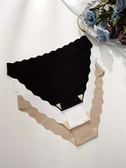 3 Seamless Hipster Panties Stretch Solid Underwear & Lingerie