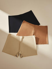 3pc Soft No Show Boyshort Underwear For Women