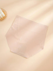 High Waist Stretchy Panties Seamless Solid Briefs Women's Lingerie