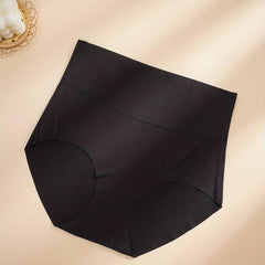 High Waist Stretchy Panties Seamless Solid Briefs Women's Lingerie