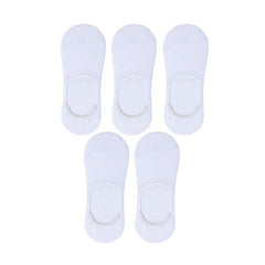 5 Pairs Women's Invisible Cotton Boat Socks