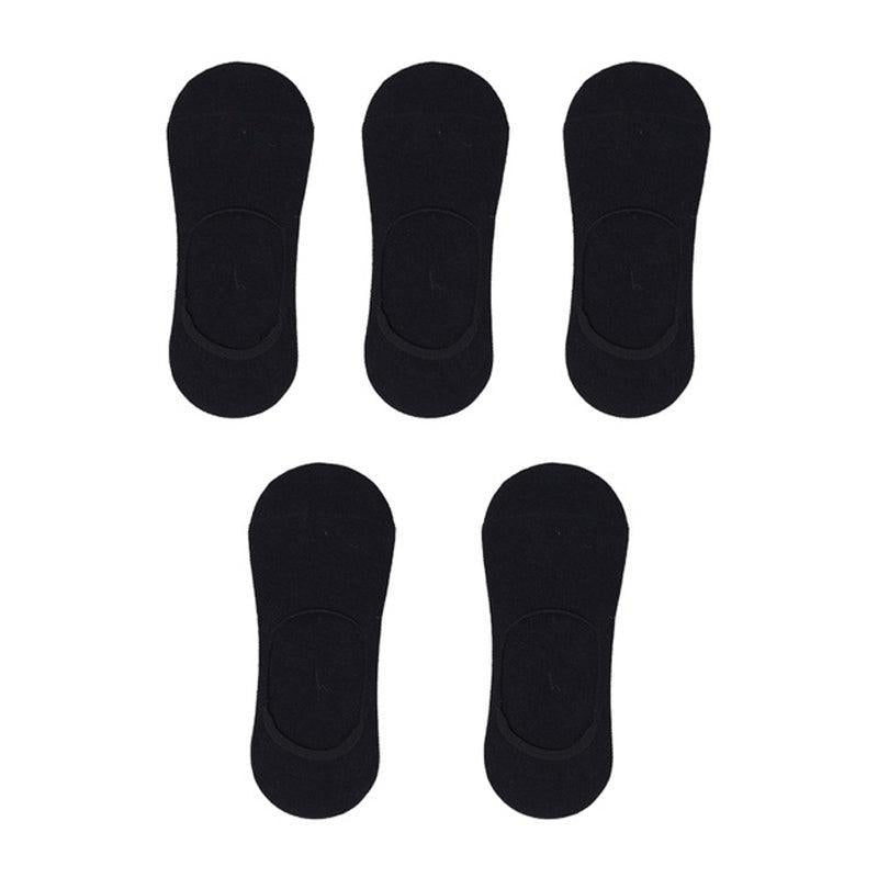 5 Pairs Women's Invisible Cotton Boat Socks