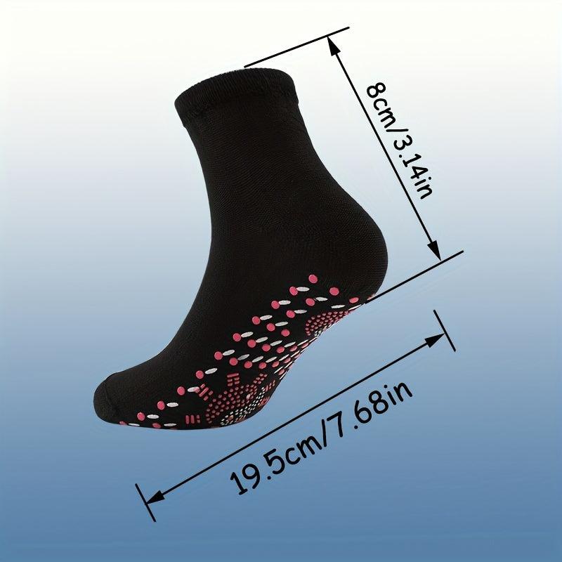 3 Pairs Self-heating Socks Magnetic Therapy Health Heated Socks