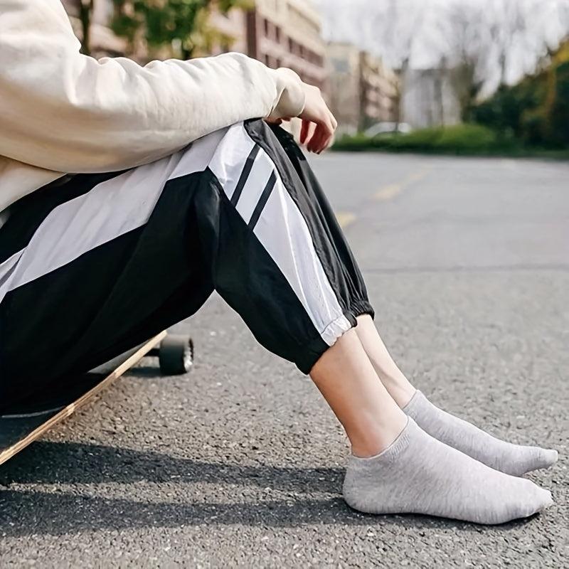 6 Pairs Classic Solid Ankle Socks for Women