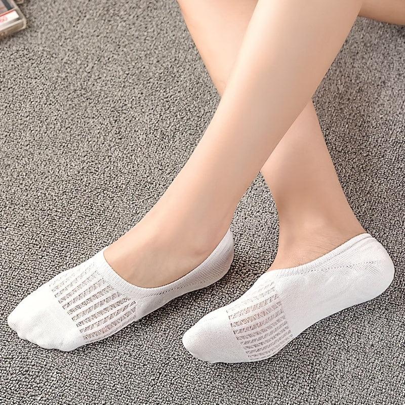 5 Pairs Invisible Mesh Socks for Women