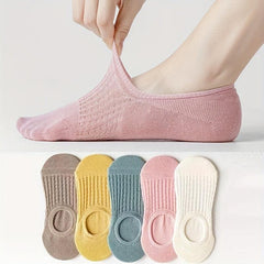 5 Pairs Invisible Mesh Socks for Women