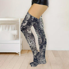 Sparkly Thigh High Socks Stretch Over Knee Stockings