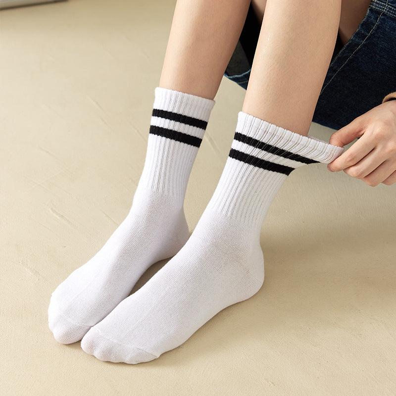 Striped Stockings Women's All-match Breathable Socks
